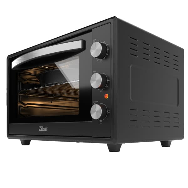 Cuptor electric, putere 2000W, capacitate 65L, 3 trepte de putere, timer, termostat, negru ZILAN / ZLN2433