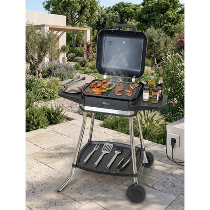 Grătar electric din aluminiu și oțel, putere 3050W, gătire rapidă și uniformă ZILAN / ZLN2502