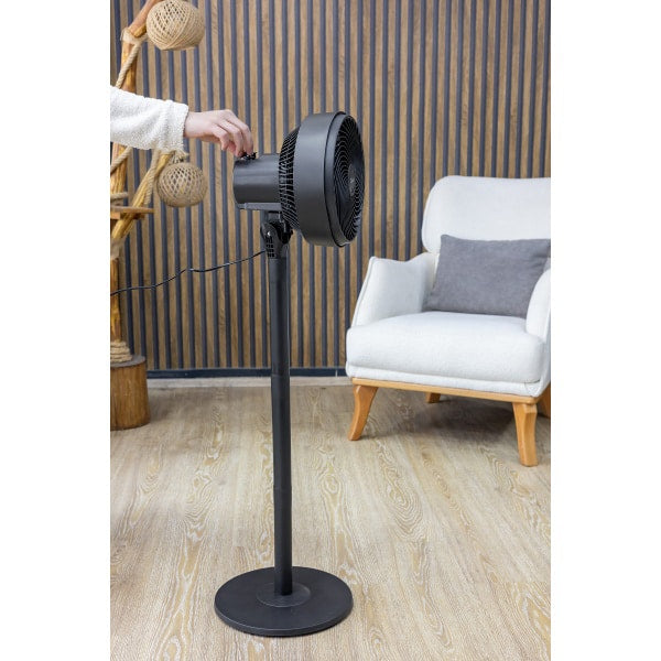 Ventilator cu picior, 3 trepte de viteza, putere 65W, diametru grilaj 27cm, inaltime reglabila, recipient parfum ZILAN / ZLN2556