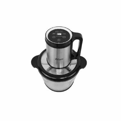 Tocator electric digital din inox, vas sticlă 3L, 4 funcții presetate, lame titan, 500 W ZILAN / ZLN2747