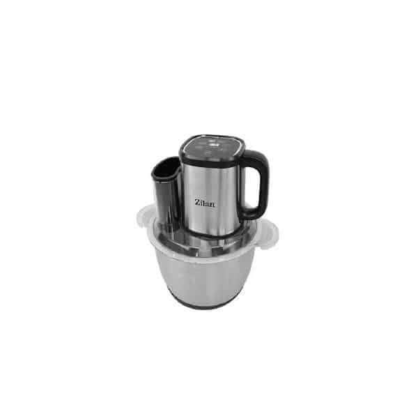 Tocator digital multifuncțional pentru legume și fructe, cu vas din inox de 3L, 4 programe, lame din titan și putere de 500W ZILAN / ZLN2757