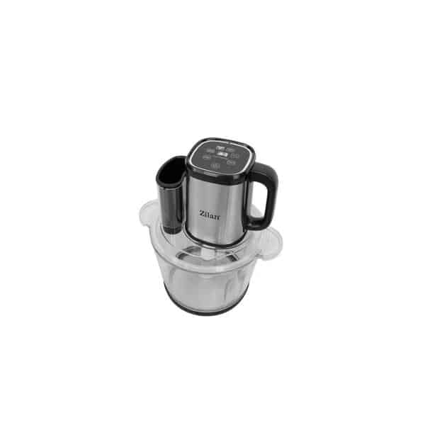 Tocator digital multifuncțional pentru legume și fructe, vas din sticlă de 3L, 4 programe presetate, lame din titan, putere 500W ZILAN / ZLN2767
