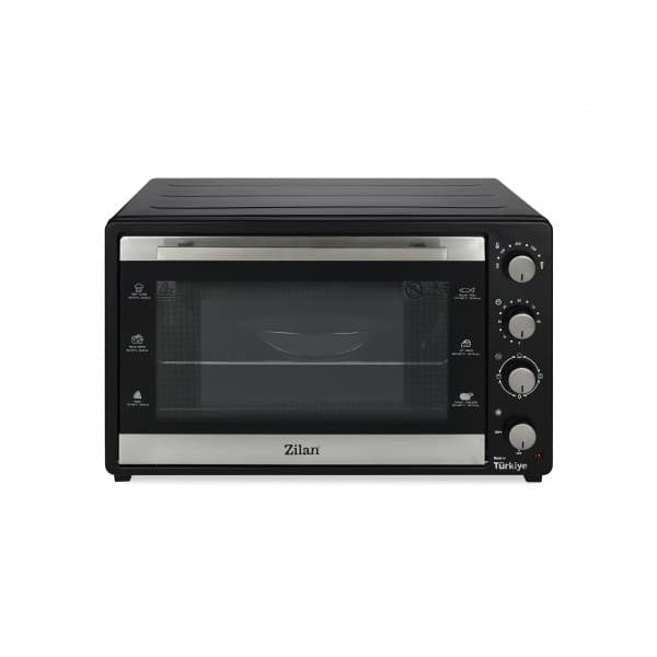 Cuptor electric cu ventilator, putere 2500W, capacitate 80L, 250°C, termostat reglabil, timer, geam dublu ZILAN / ZLN3480