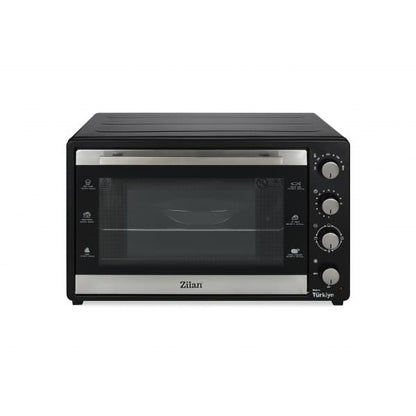 Cuptor electric cu ventilator, putere 2500W, capacitate 80L, 250°C, termostat reglabil, timer, geam dublu ZILAN / ZLN3480