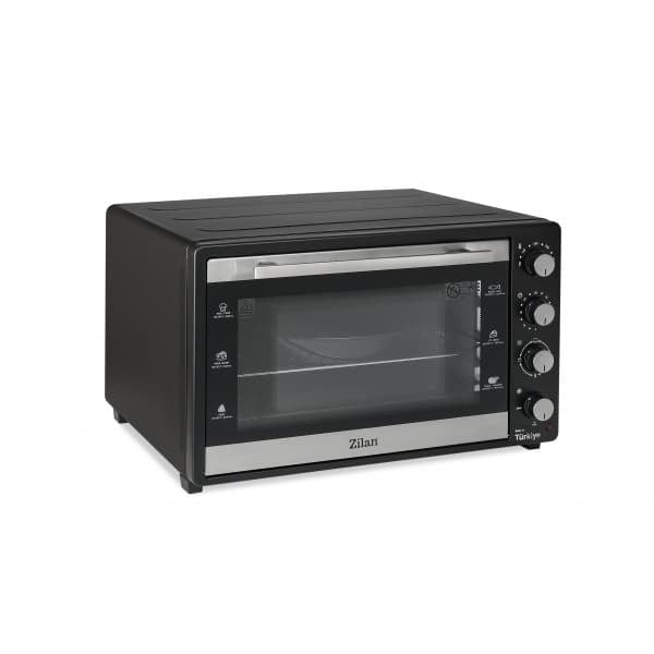 Cuptor electric cu ventilator, putere 2500W, capacitate 80L, 250°C, termostat reglabil, timer, geam dublu ZILAN / ZLN3480