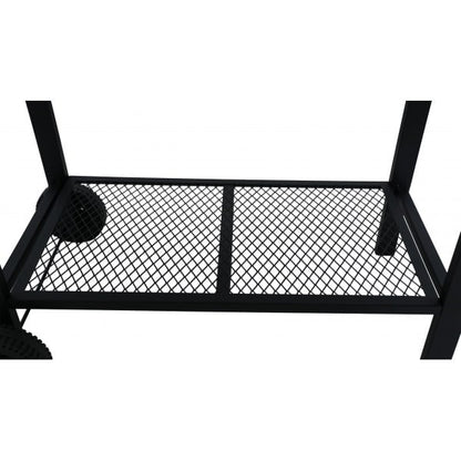 Grătar de grădină pe cărbuni, tip butoi, design premium ZILAN / ZLN3594