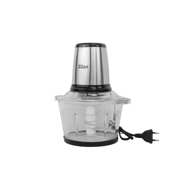 Tocator legume și fructe din inox, vas sticlă 2L, 2 viteze + Pulse, 400 W ZILAN / ZLN3898