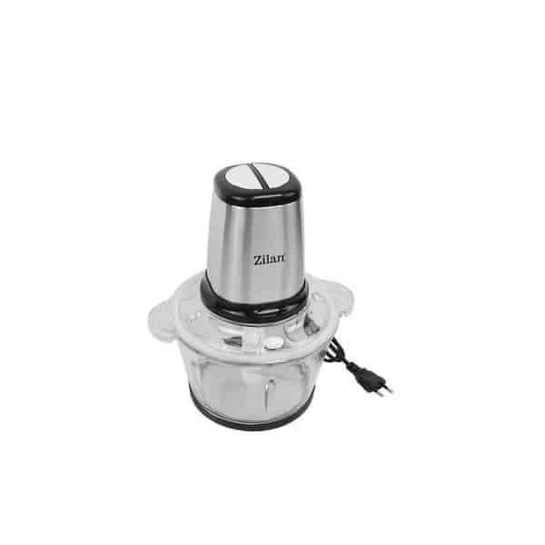 Tocator legume și fructe din inox, vas sticlă 2L, 2 viteze + Pulse, 400 W ZILAN / ZLN3898