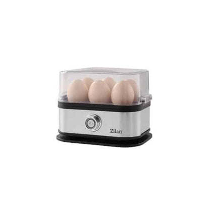 Fierbător de ouă din inox, capacitate 6 ouă, funcționare automată cu oprire automată, indicator LED, putere 200W ZILAN / ZLN4109