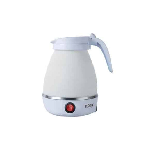 Fierbător pliabil de voiaj, putere 600 W, capacitate 600 ml, protecție la supraîncălzire, bază inox și carcasă din silicon durabil FLORIA / ZLN4116