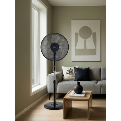 Ventilator cu picior,  putere 48W, 3 trepte viteză, diametru 43 cm, negru ZILAN / ZLN4642
