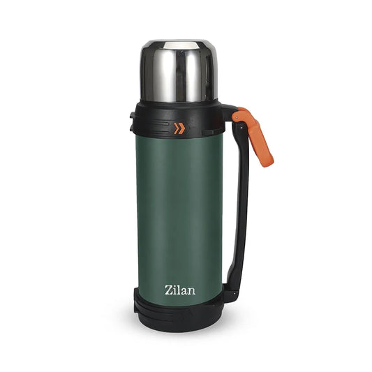 Termos de voiaj Inox, capacitate 2,45L, recipient termoizolant, păstrează băuturile calde 18 ore și reci 32 ore ZILAN / ZLN5250