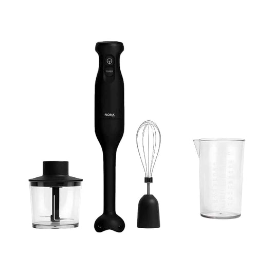 Set blender de mână 4 în 1, putere 300W, 2 Viteze, tocător 500 ml, tel, cană 500 ml, FLORIA / ZLN5383