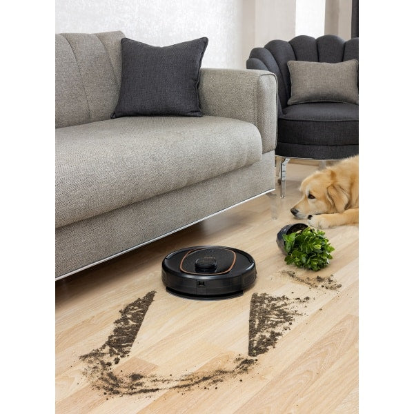 Aspirator robot Aurum, cu statie de colectare praf, putere 600W, 3 trepte putere, baterie 3200mAh ZILAN / ZLN5500