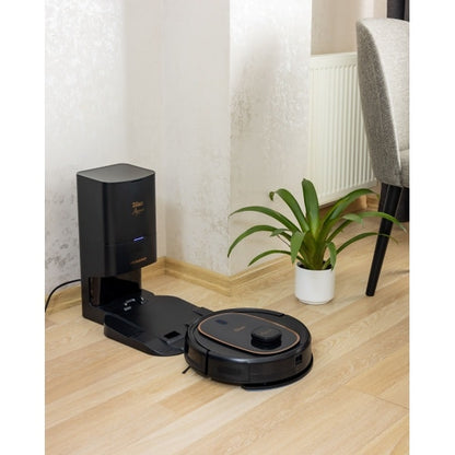 Aspirator robot Aurum, cu statie de colectare praf, putere 600W, 3 trepte putere, baterie 3200mAh ZILAN / ZLN5500