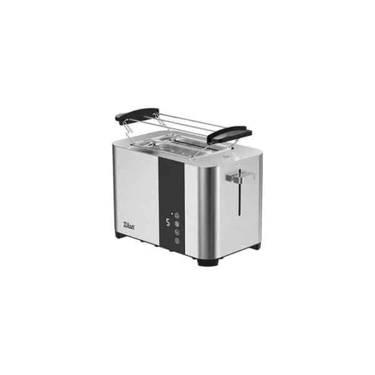 Prajitor digital pentru 2 felii, carcasă din inox, 3 funcții, afișaj LED cu ecran tactil, tavă pentru firimituri, putere 850 W ZILAN / ZLN6334