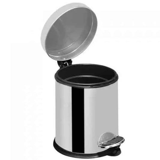 Coș de gunoi, capac pedală, inox, 5L ZILAN / ZLN6881