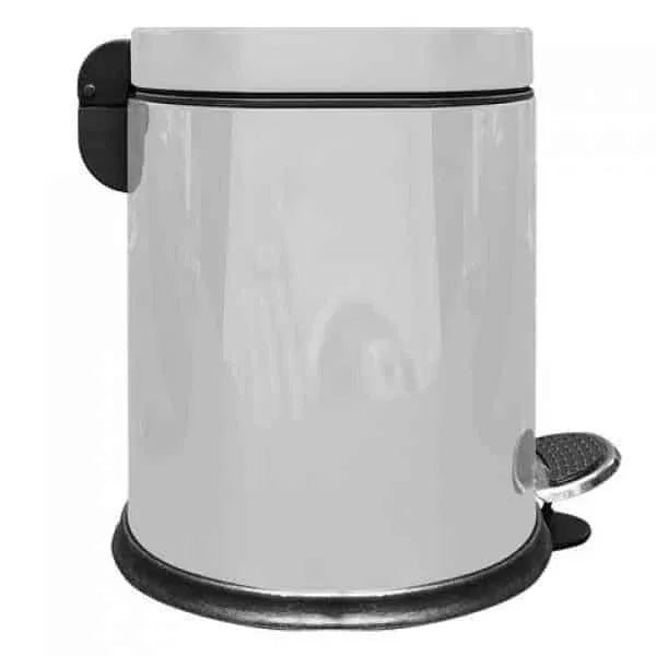 Coș de gunoi, capac pedală, inox, 5L ZILAN / ZLN6881