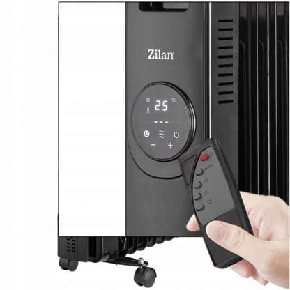 Calorifer electric cu 9 elementi, putere 2000W, termostat reglabil, indicator LED ZILAN / ZLN8416