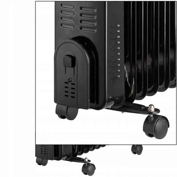 Calorifer electric cu 9 elementi, putere 2000W, termostat reglabil, indicator LED ZILAN / ZLN8416