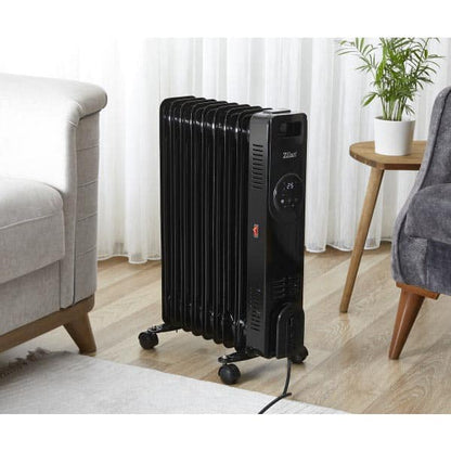 Calorifer electric cu 9 elementi, putere 2000W, termostat reglabil, indicator LED ZILAN / ZLN8416