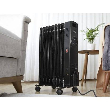 Calorifer electric cu 9 elementi, putere 2000W, termostat reglabil, indicator LED ZILAN / ZLN8416