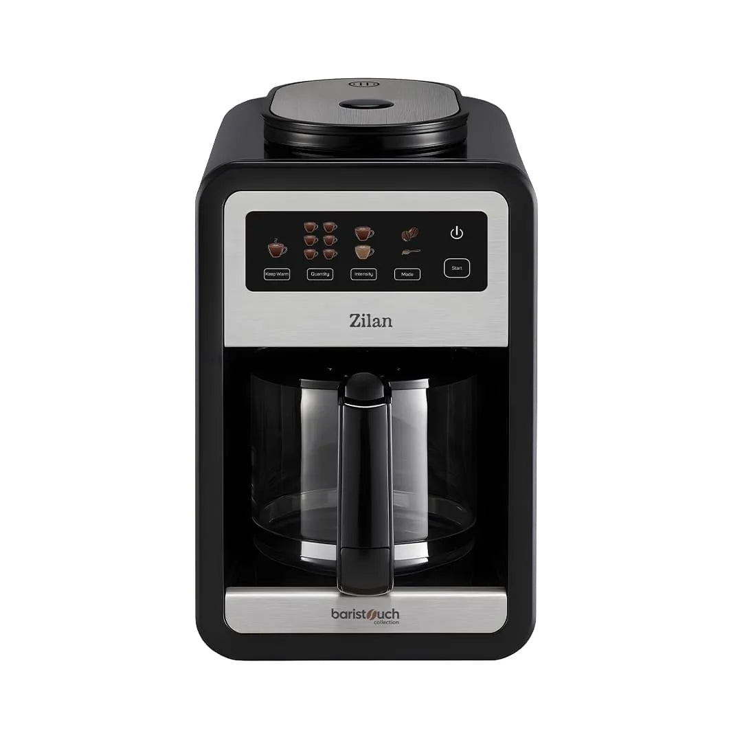 Cafetieră cu râșniță integrată, ecran tactil, capacitate 850 ml (6 cești), putere 640W, ZILAN / ZLN9001