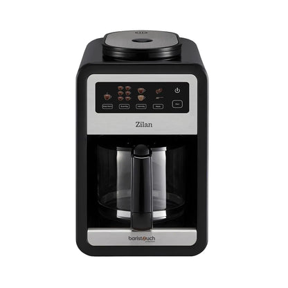 Cafetieră cu râșniță integrată, ecran tactil, capacitate 850 ml (6 cești), putere 640W, ZILAN / ZLN9001