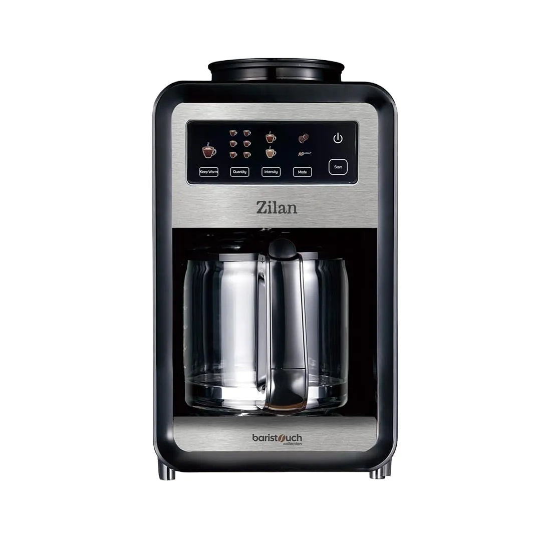 Cafetieră cu râșniță integrată, ecran tactil, capacitate 850 ml (6 cești), putere 640W, ZILAN / ZLN9001