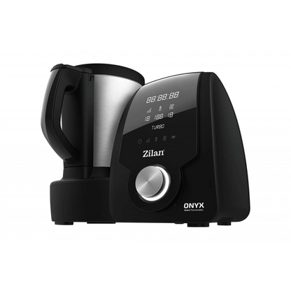 Robot de bucatarie multifunctional thermorobot, putere 1700W, capacitate 3.3L, 30 functii, aplicatie mobil, afisaj digital LED, ZILAN ONYX / ZLN9334
