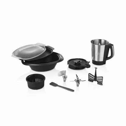 Robot de bucatarie multifunctional thermorobot, putere 1700W, capacitate 3.3L, 30 functii, aplicatie mobil, afisaj digital LED, ZILAN ONYX / ZLN9334