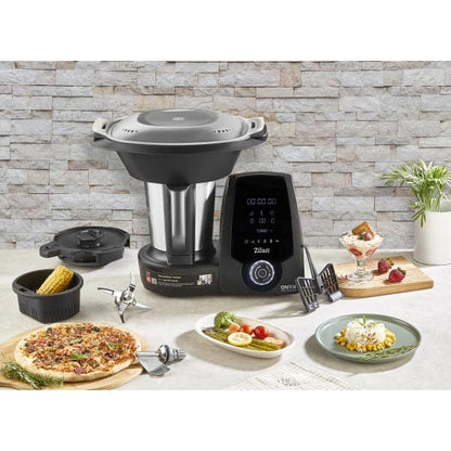 Robot de bucatarie multifunctional thermorobot, putere 1700W, capacitate 3.3L, 30 functii, aplicatie mobil, afisaj digital LED, ZILAN ONYX / ZLN9334