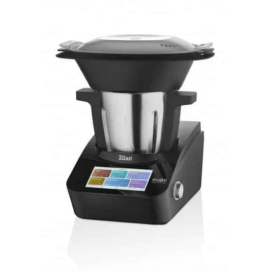 Robot de bucatarie multifunctional thermorobot, putere 1700W, capacitate 4.7L, 18 functii, aplicatie mobil, touchscreen, ZILAN RUBY / ZLN9341