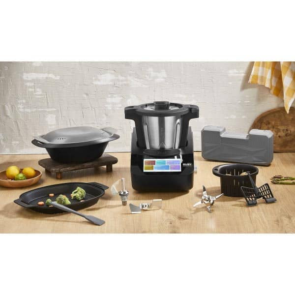 Robot de bucatarie multifunctional thermorobot, putere 1700W, capacitate 4.7L, 18 functii, aplicatie mobil, touchscreen, ZILAN RUBY / ZLN9341