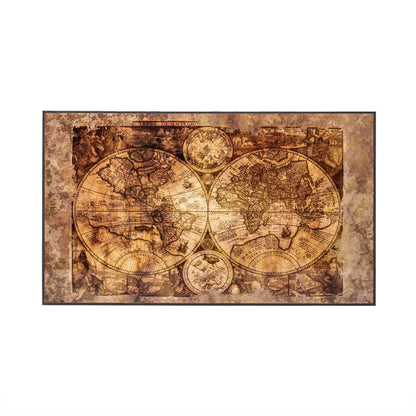 Joc de table din lemn lacuit, model glob lucios, 48x58cm / ZTS 5482-5