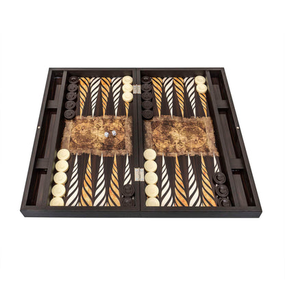 Joc de table din lemn lacuit, model glob lucios, 48x58cm / ZTS 5482-5