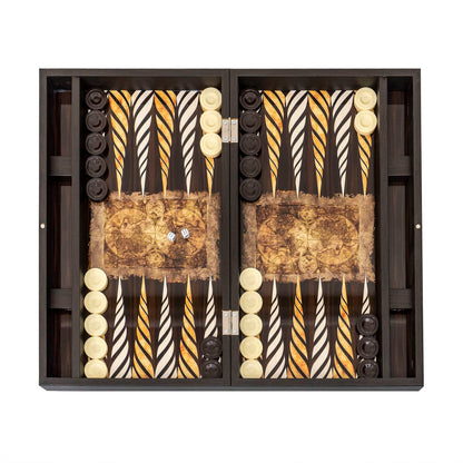 Joc de table din lemn lacuit, model glob lucios, 48x58cm / ZTS 5482-5