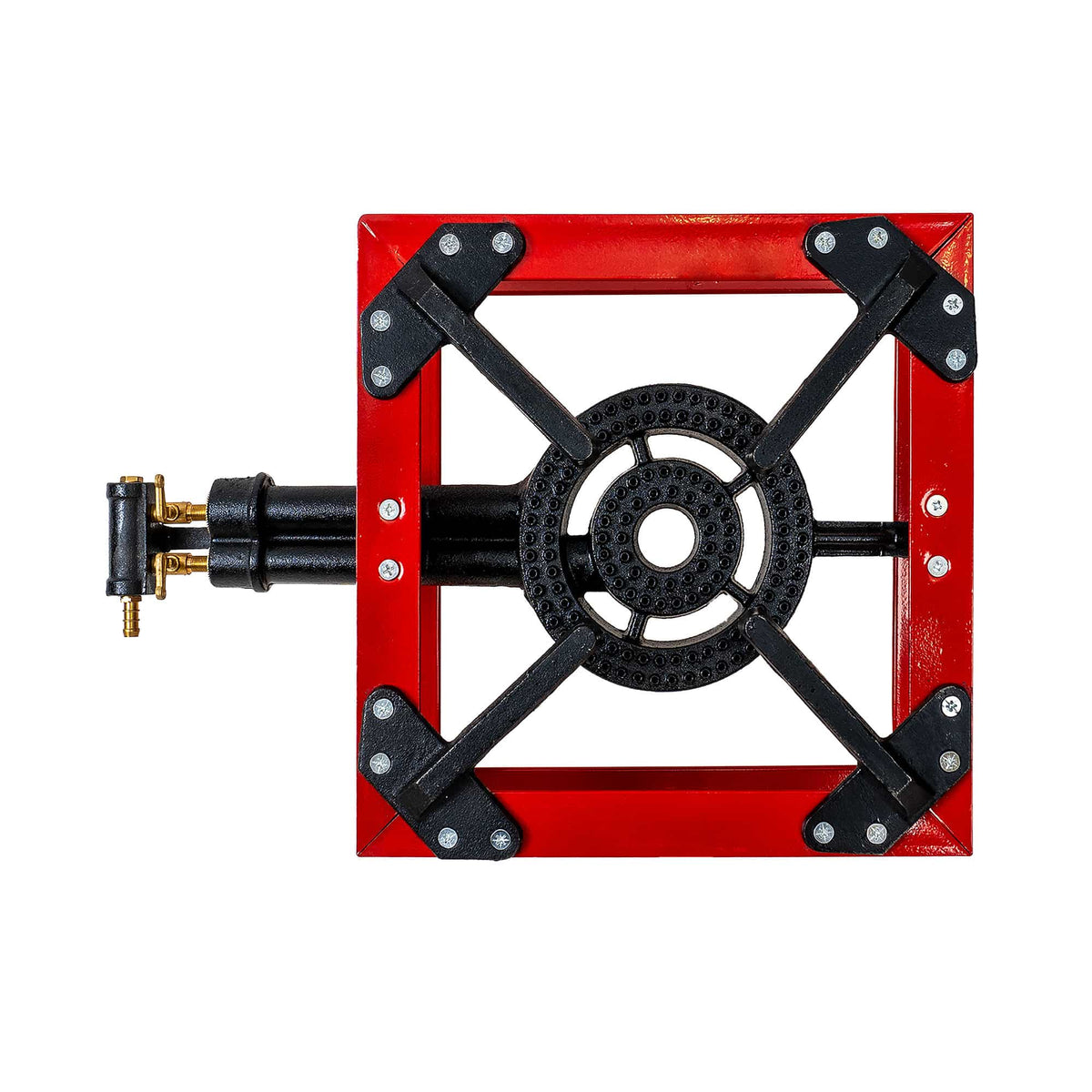 Pirostrie pe gaz cu 2 focuri de exterior, portabila, material fonta si otel, 33 x 33 cm / ZTS 5526