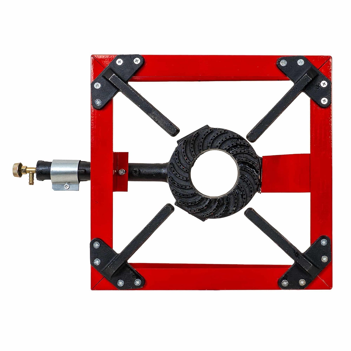 Pirostrie pe gaz cu un foc de exterior, portabila, material fonta si otel, 38.5x38.5x23 cm / ZTS 5560 - 221.ro