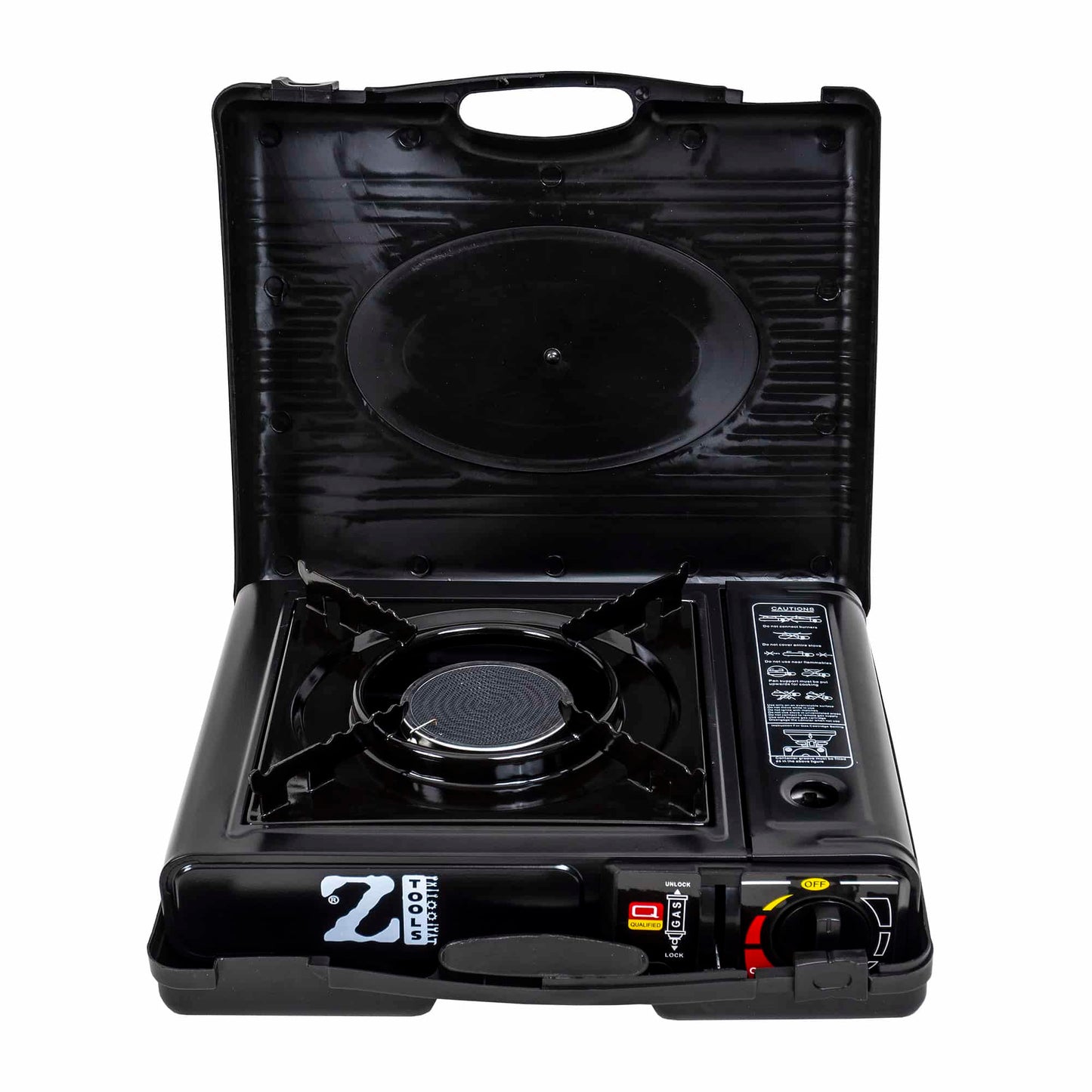 Aragaz camping, Z-TOOLS aprindere automata, dubla alimentare butelie spray sau gaz, flacara antivant / ZTS 5576