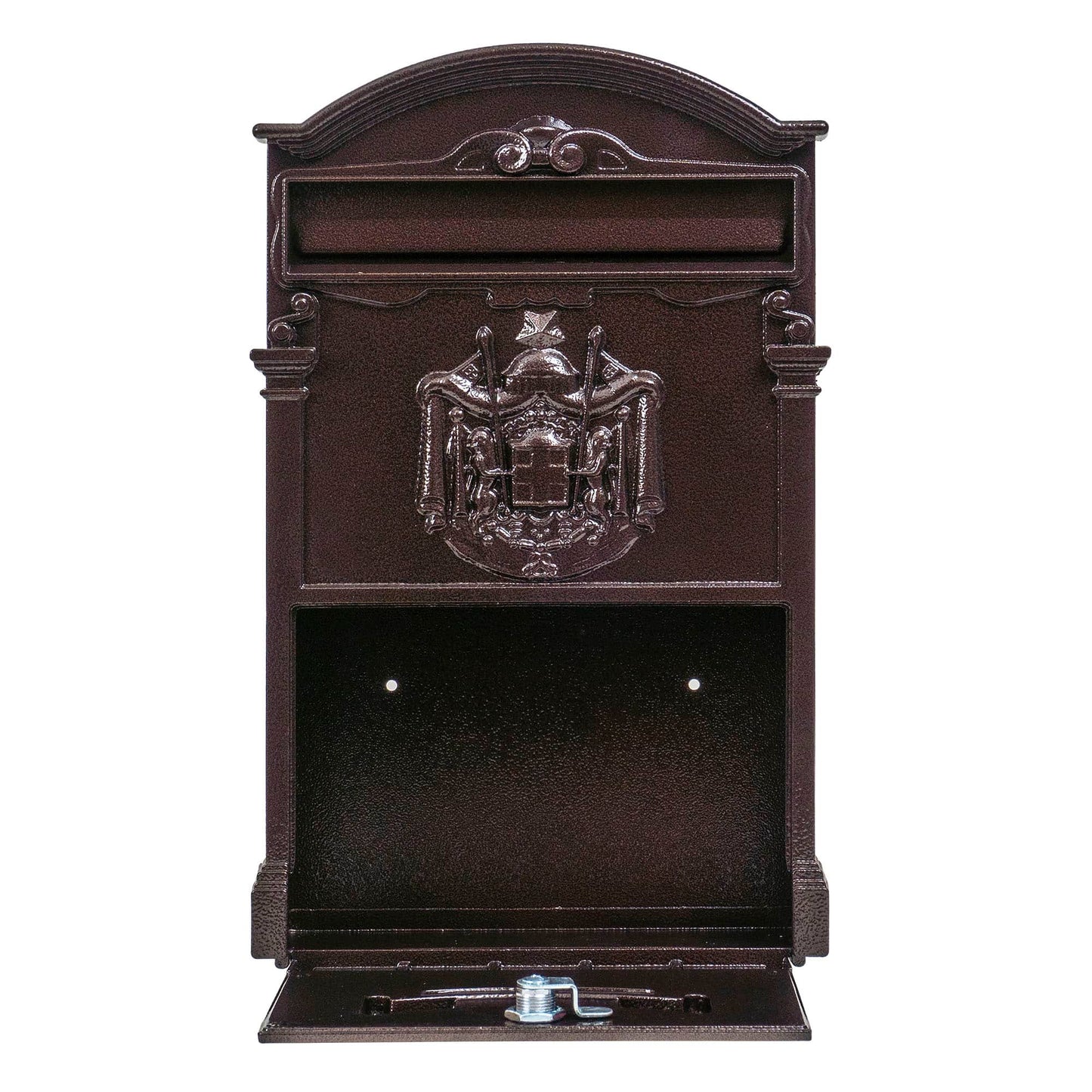 Cutie postala metalica pentru exterior, 410x260x90mm, maro / ZTS 5577_M