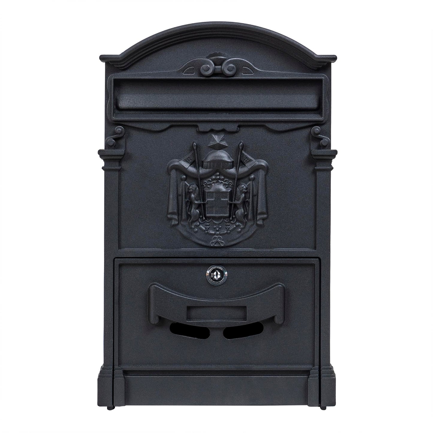 Cutie postala metalica pentru exterior, 410x260x90mm, negru / ZTS 5577_N