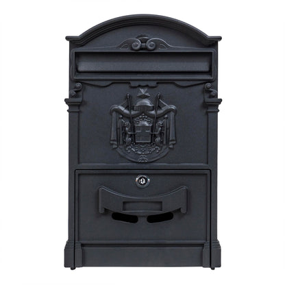 Cutie postala metalica pentru exterior, 410x260x90mm, negru / ZTS 5577_N