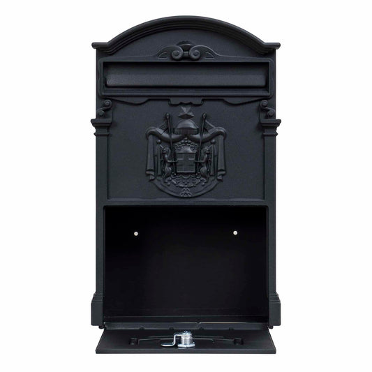 Cutie postala metalica pentru exterior, 410x260x90mm, negru / ZTS 5577_N