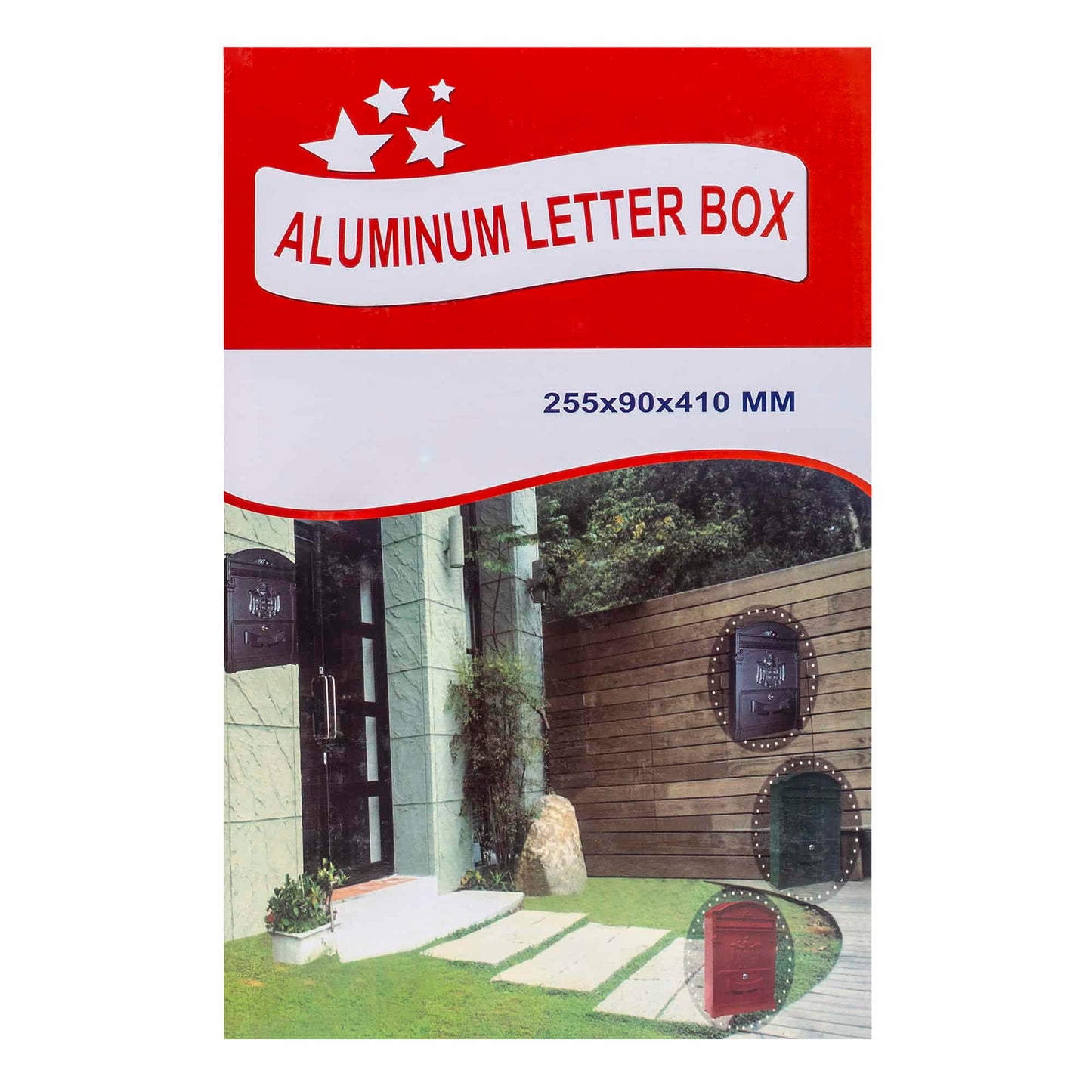 Cutie postala metalica pentru exterior, 410x260x90mm, negru / ZTS 5577_N