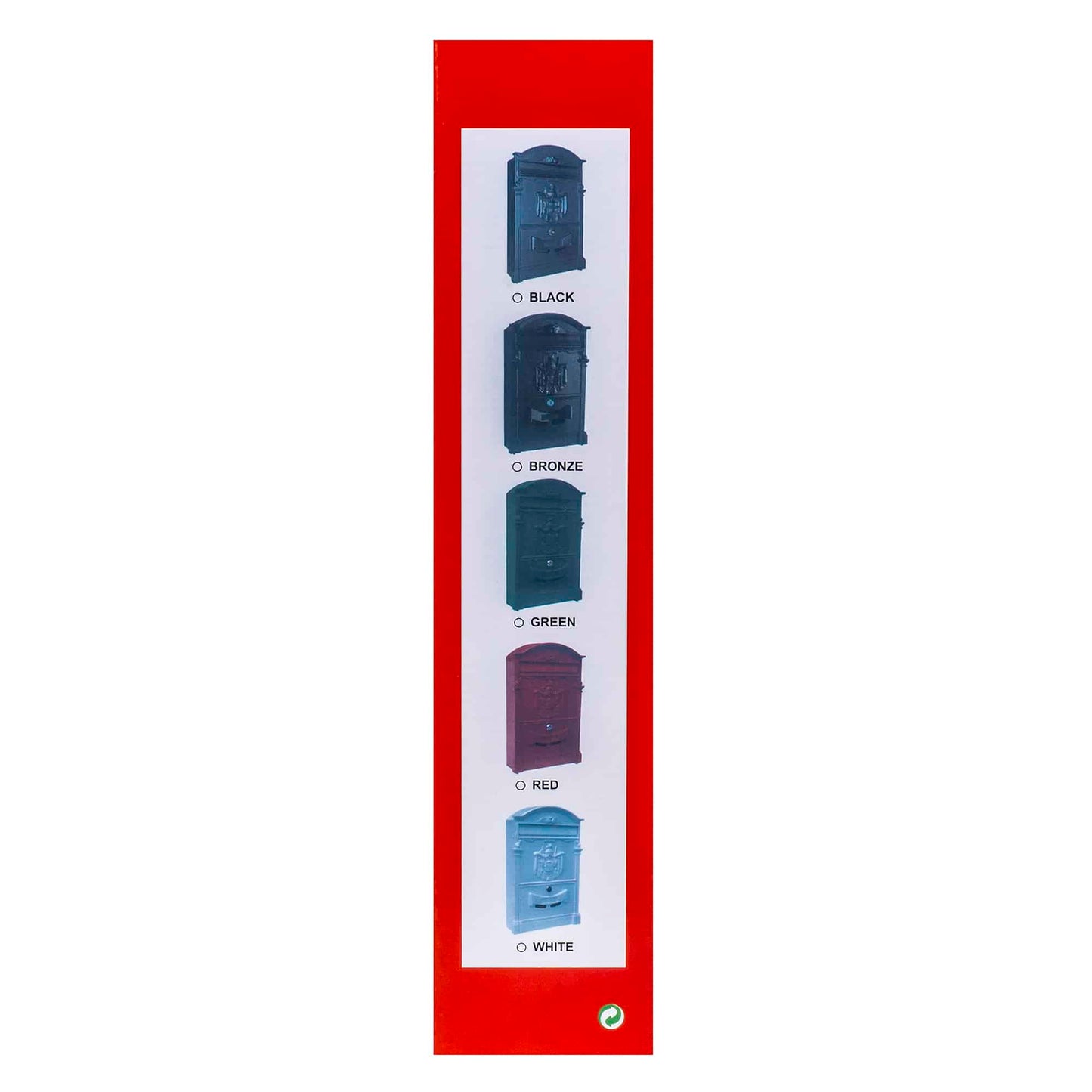 Cutie postala metalica pentru exterior, 410x260x90mm, negru / ZTS 5577_N