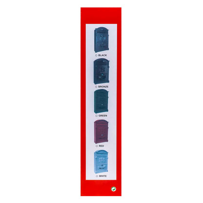 Cutie postala metalica pentru exterior, 410x260x90mm, negru / ZTS 5577_N