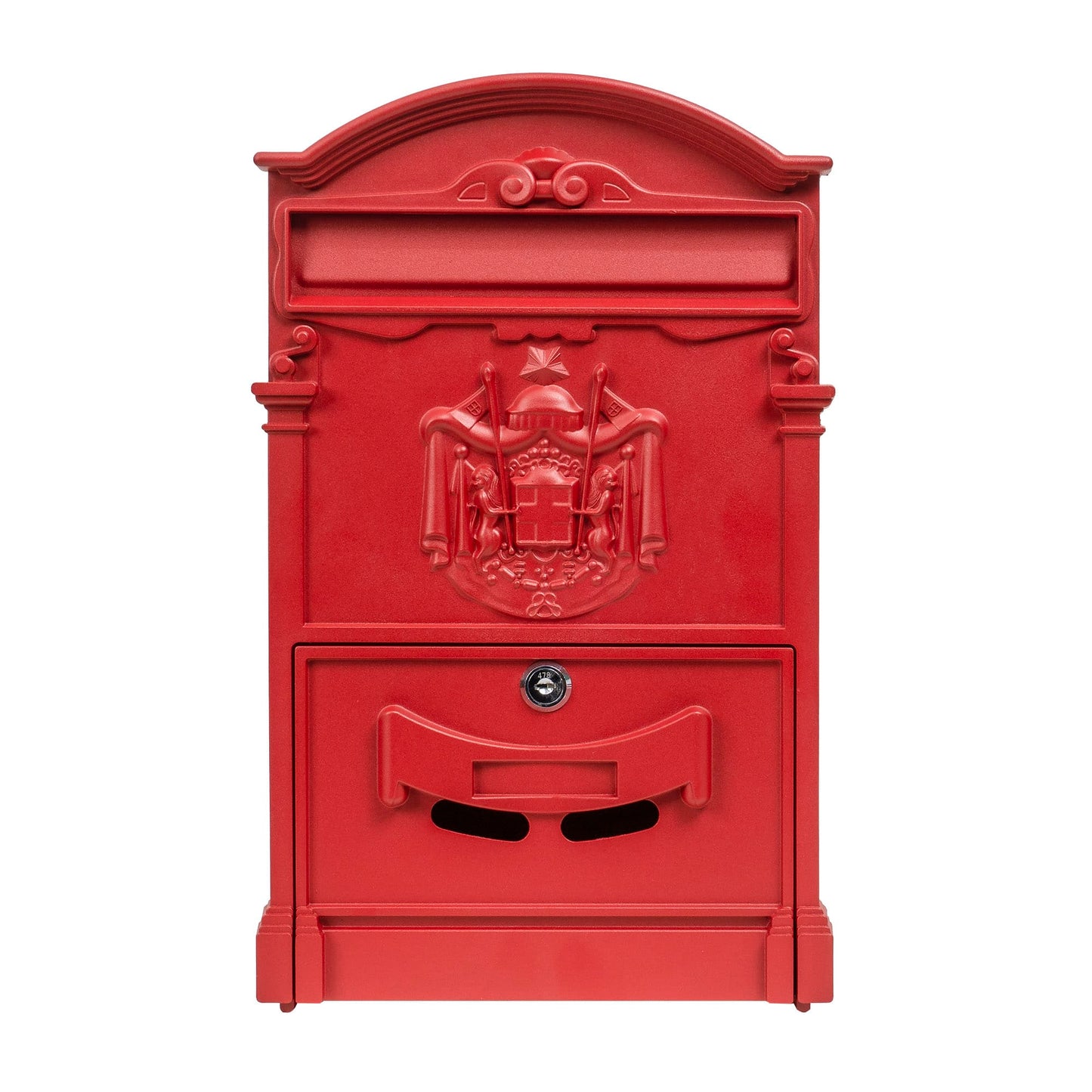 Cutie postala metalica pentru exterior, 410x260x90mm, rosu / ZTS 5577_R