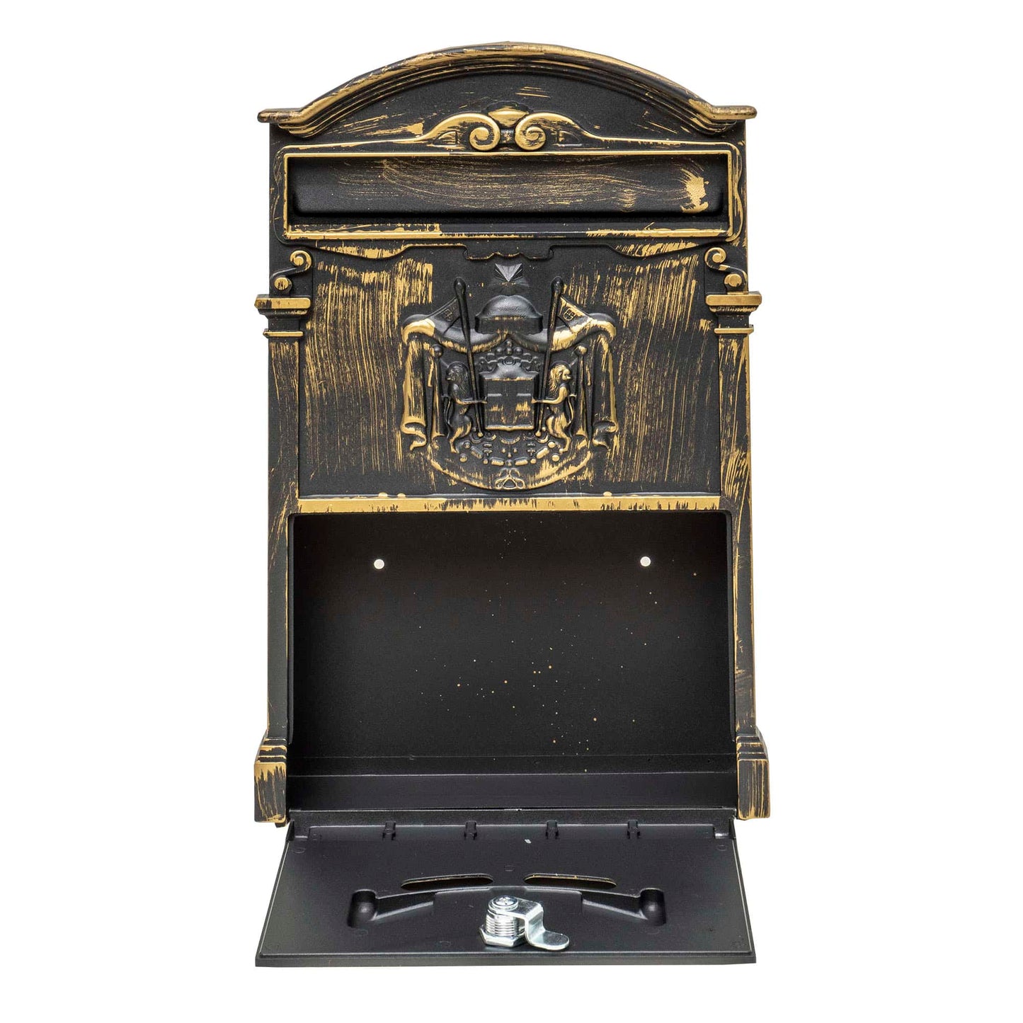 Cutie postala metalica pentru exterior, 410x260x90mm, auriu / ZTS 5580_AU