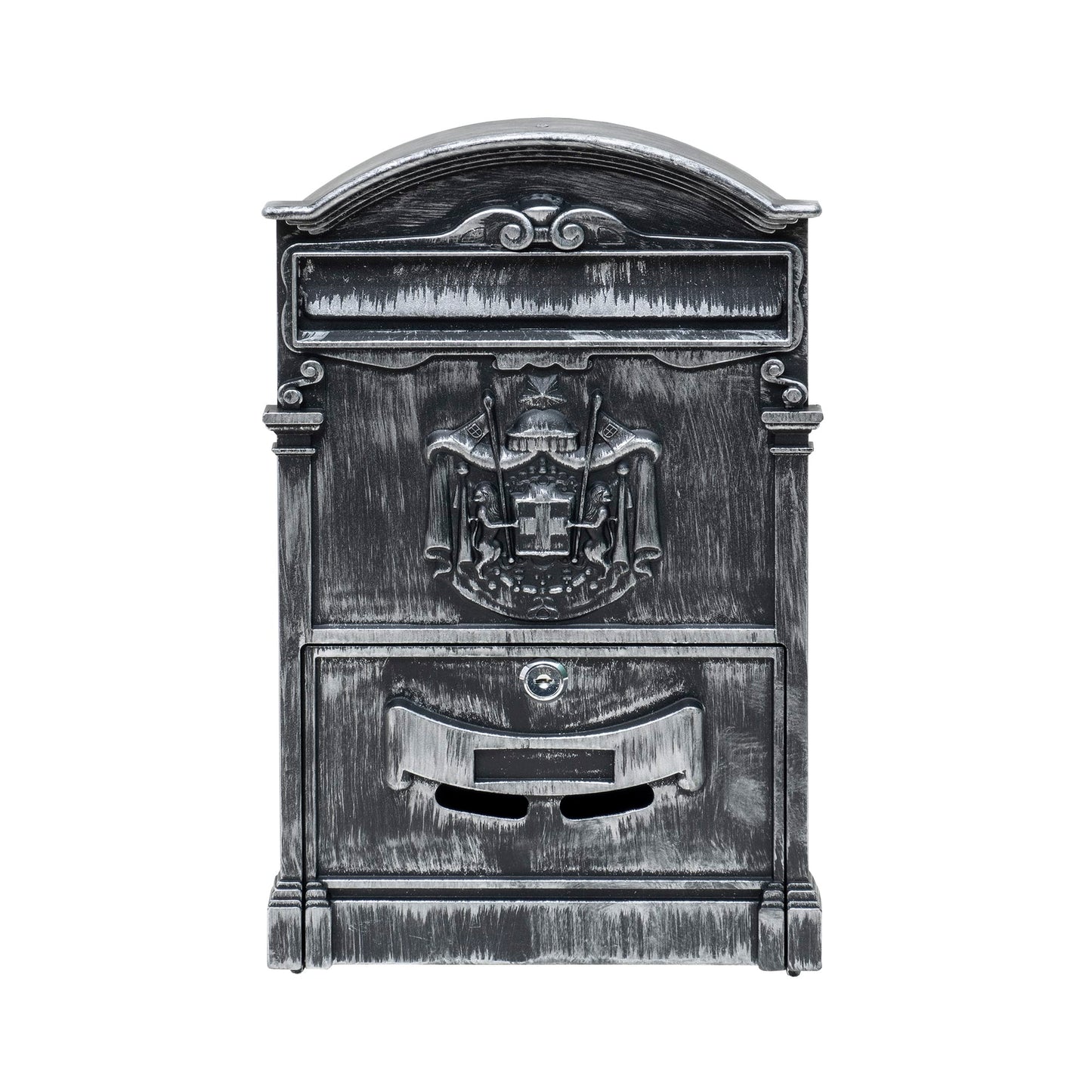 Cutie postala metalica pentru exterior, 410x260x90mm, argintiu / ZTS 5581_AG